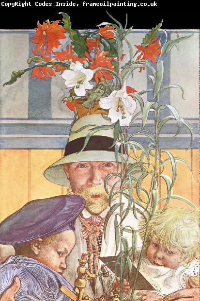 Carl Larsson Frontispiece for Andras Barn
